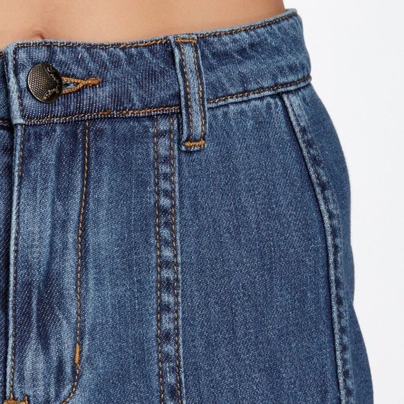 Free People Gilmore Wide Leg Denim Jeans - Picture 7 of 8